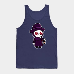 Cute Chibi Plague Doctor with lantern Tank Top